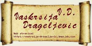 Vaskrsija Drageljević vizit kartica